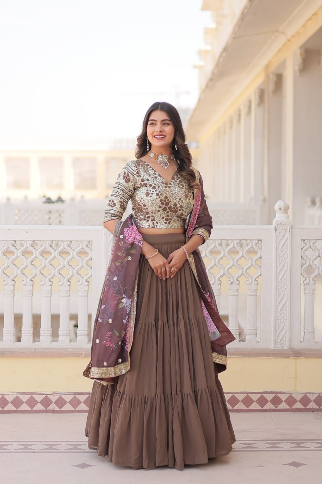 Flared Traditional Lehenga Choli For Women