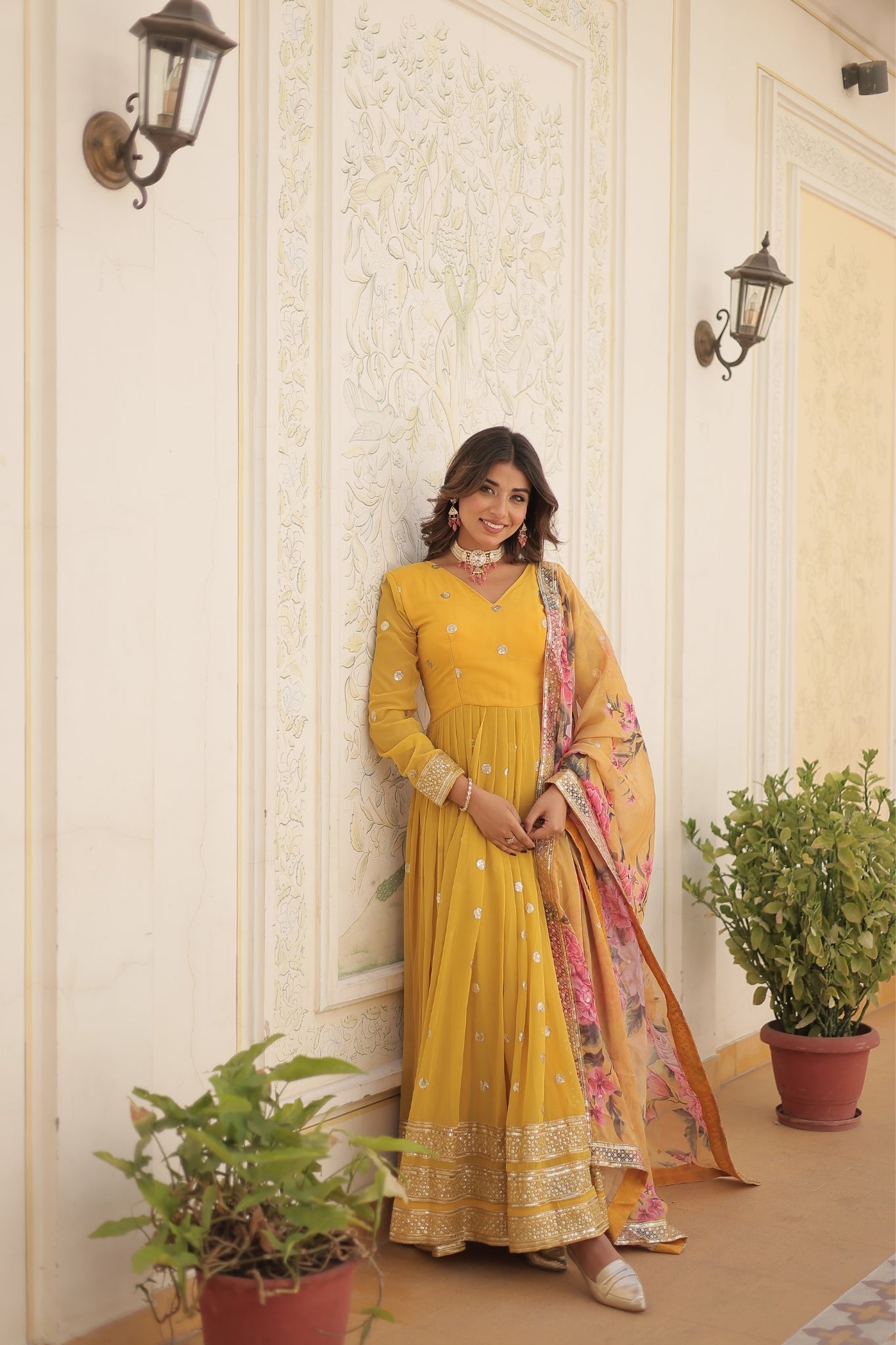 Elegance Style Readymade Anarkali Gown