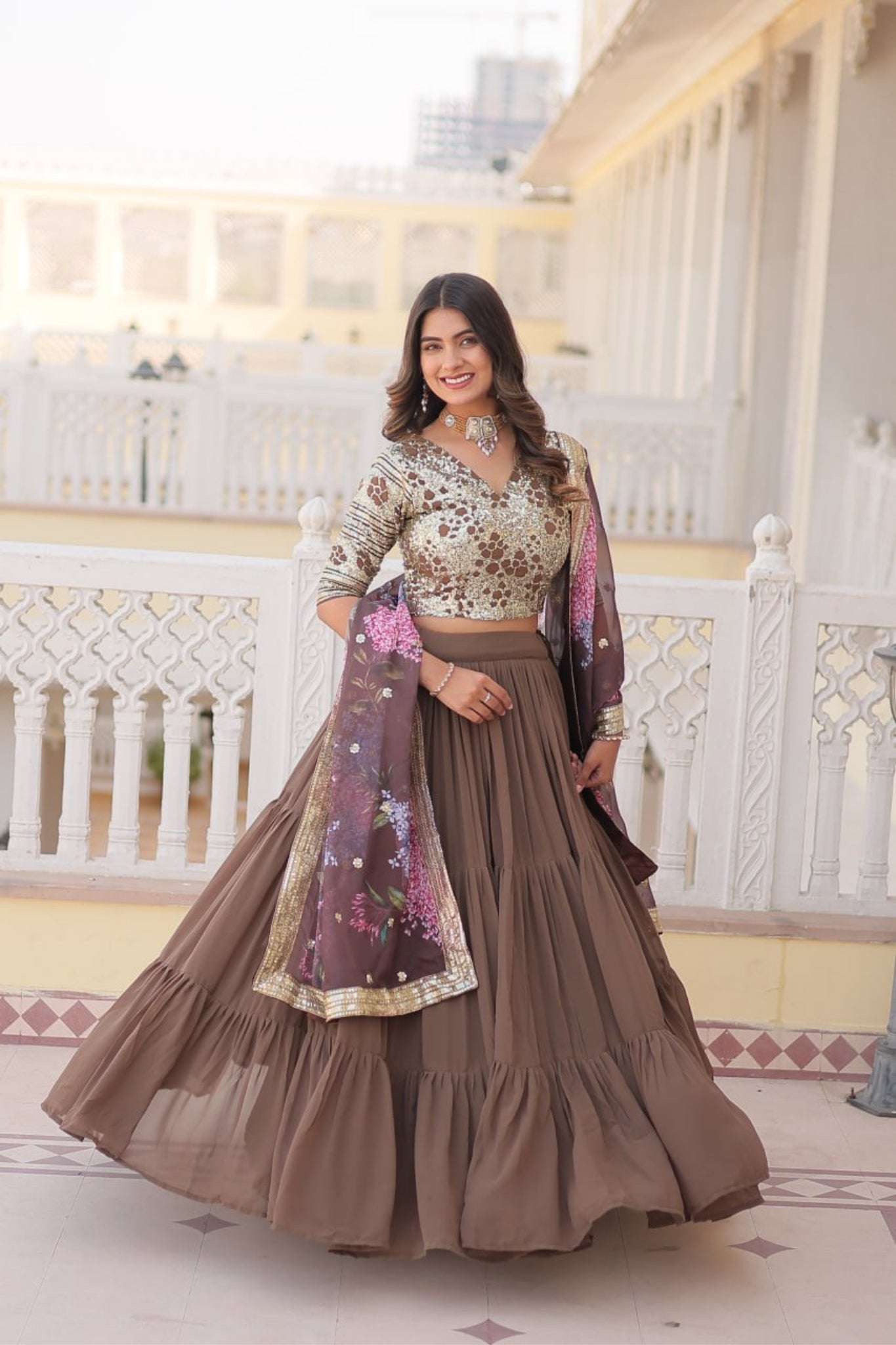 Flared Traditional Lehenga Choli For Women