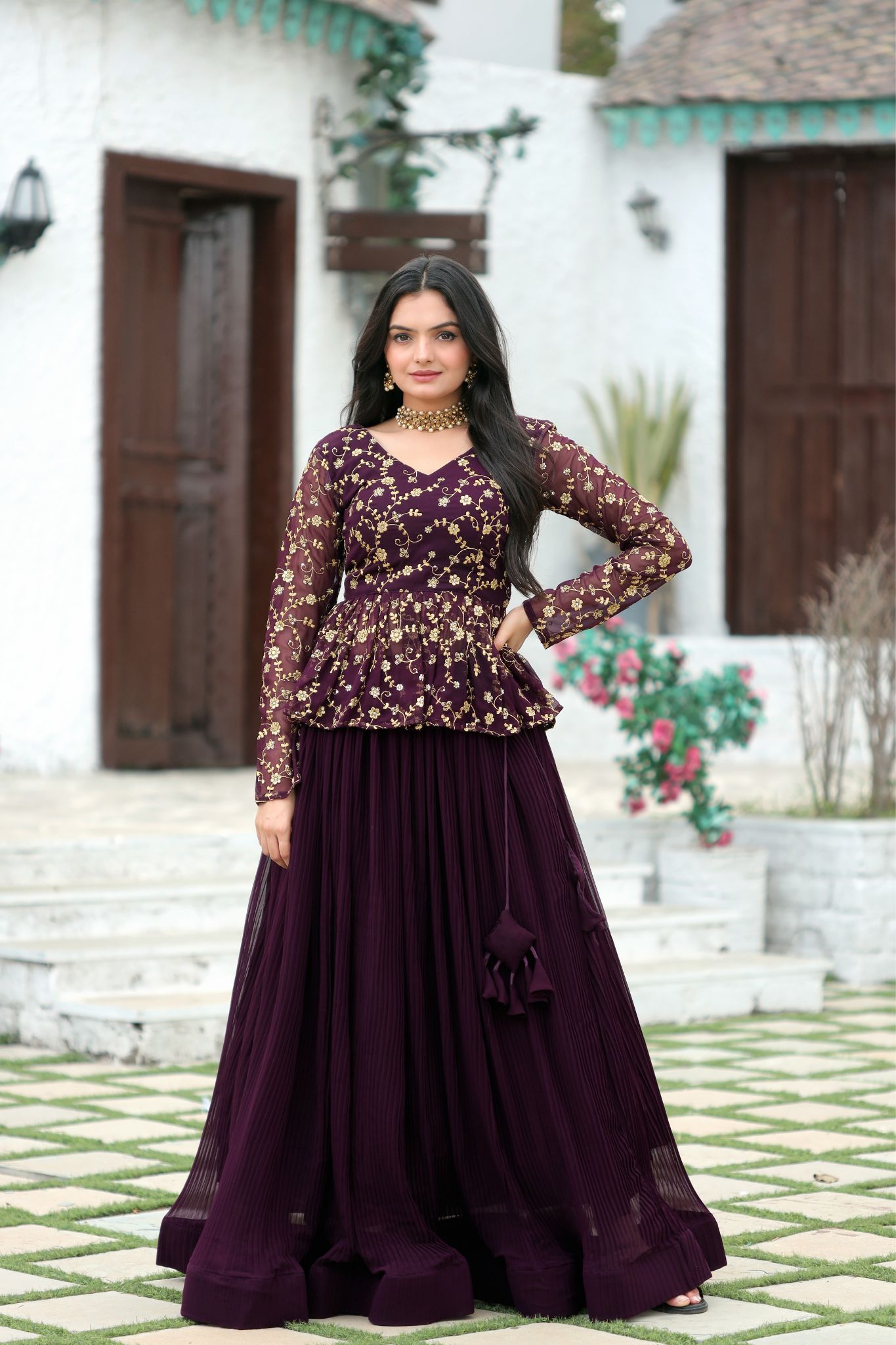 The Perfect Ensemble Designer Sequins Embroidered Lehenga Choli Set