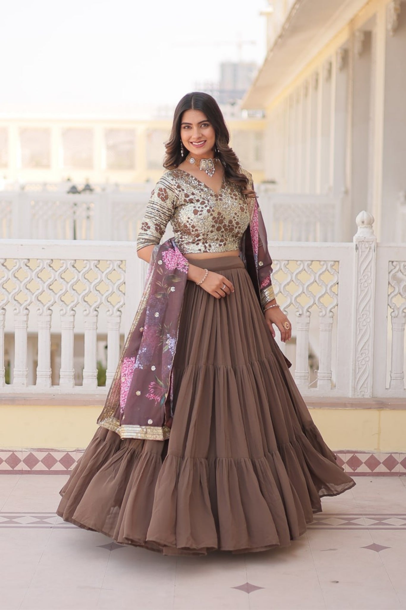 Flared Traditional Lehenga Choli For Women