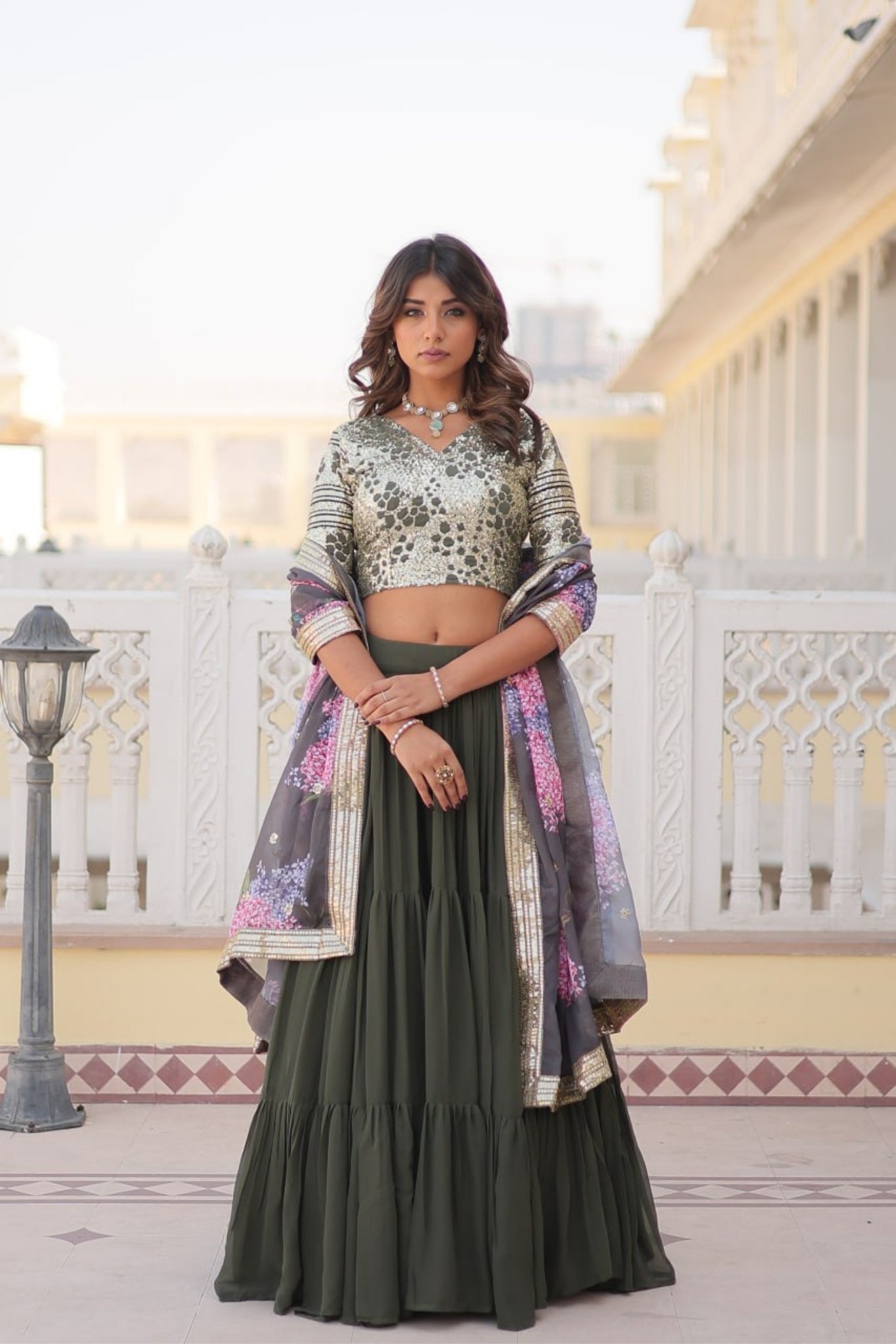 Flared Traditional Lehenga Choli For Women