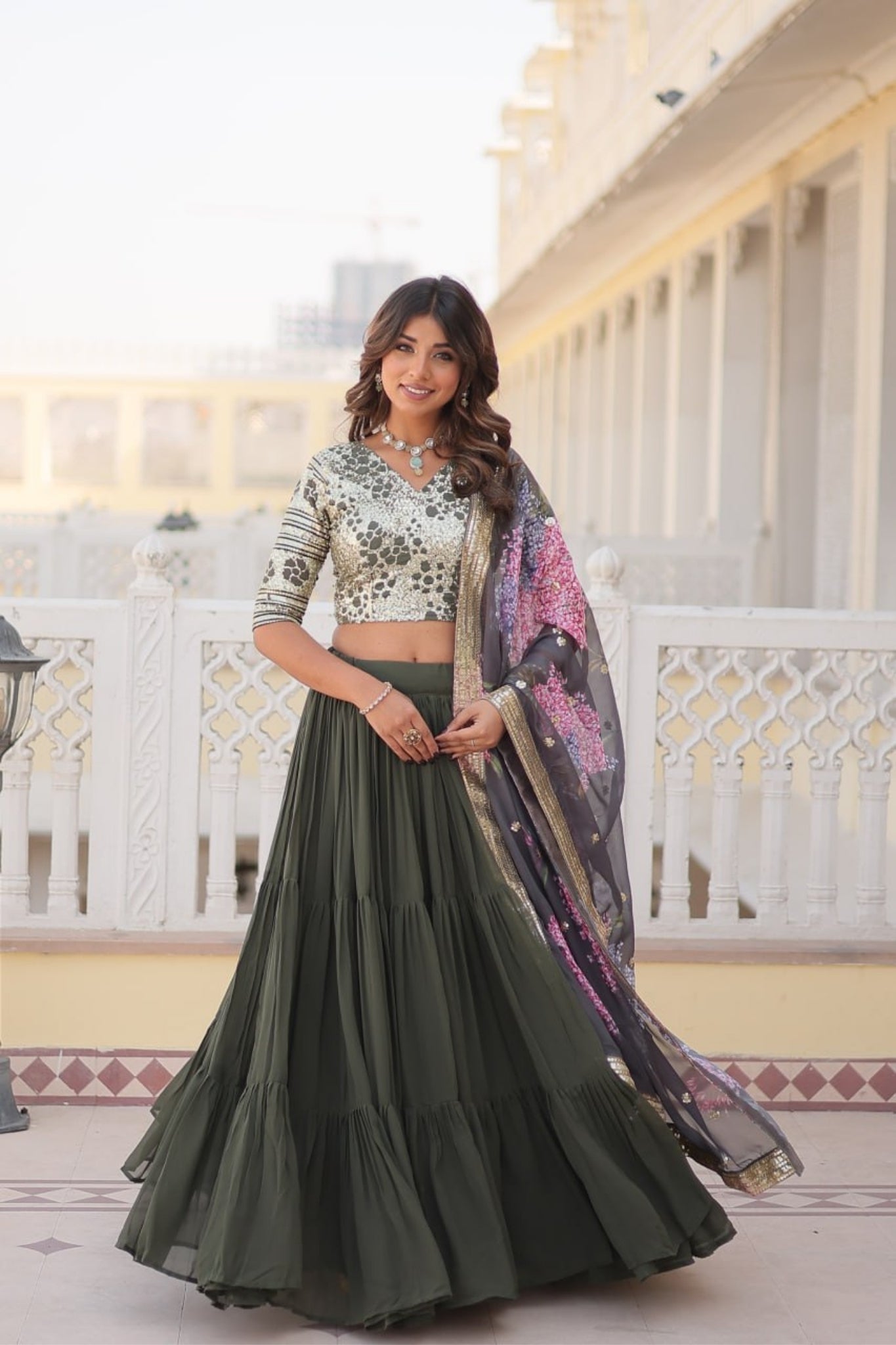 Flared Traditional Lehenga Choli For Women