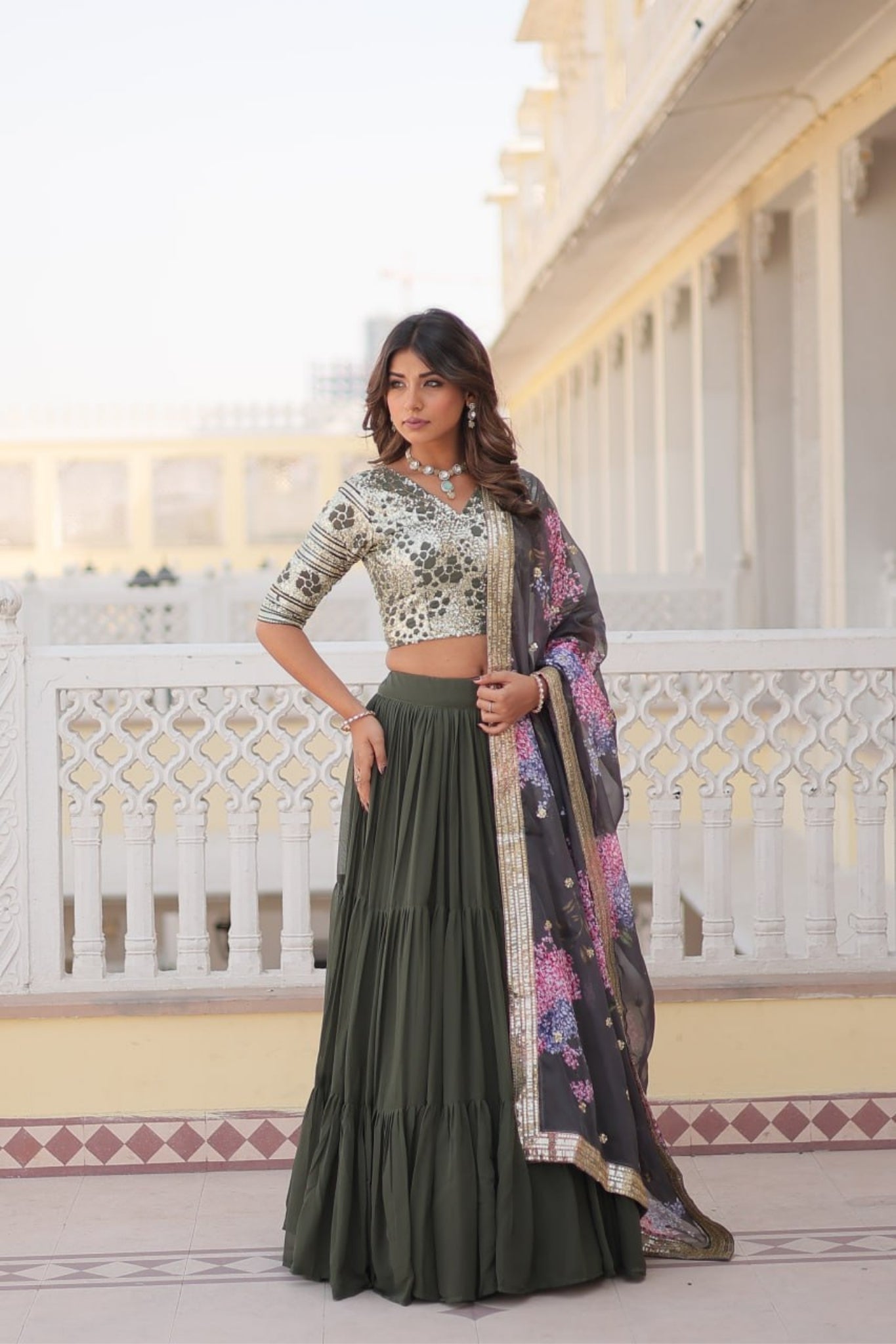 Flared Traditional Lehenga Choli For Women