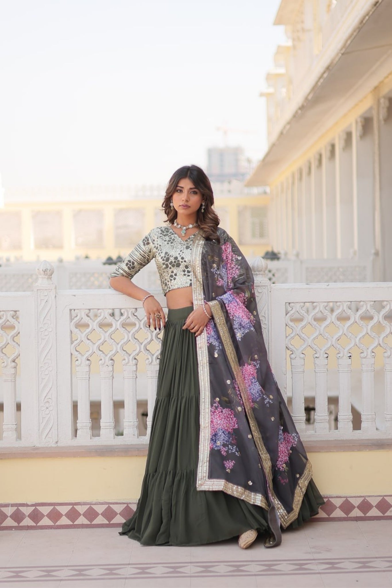 Flared Traditional Lehenga Choli For Women