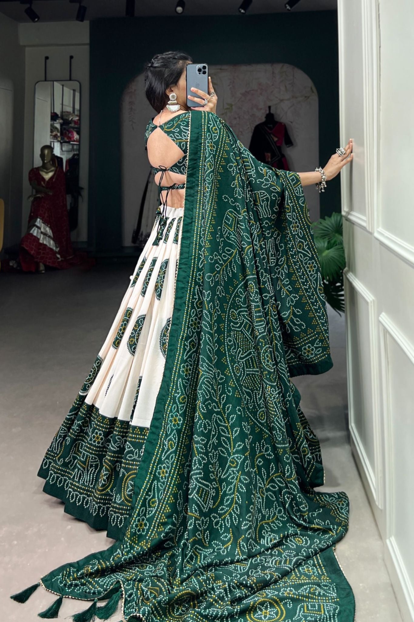 Bandhej Print Beautiful Lehenga Choli