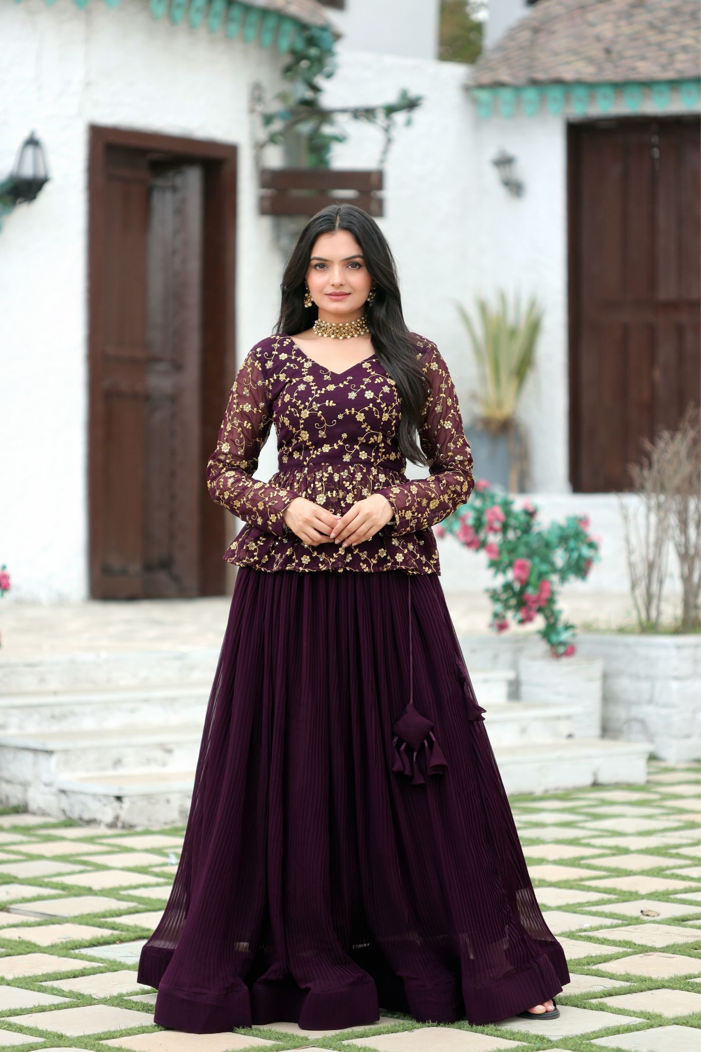 The Perfect Ensemble Designer Sequins Embroidered Lehenga Choli Set