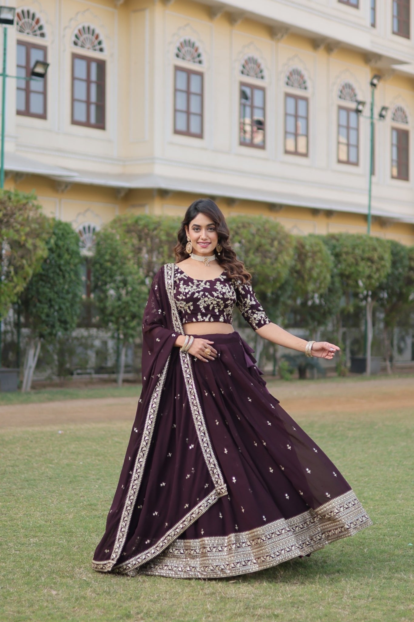 Beautiful Designer Lehenga Choli With Dupatta Set