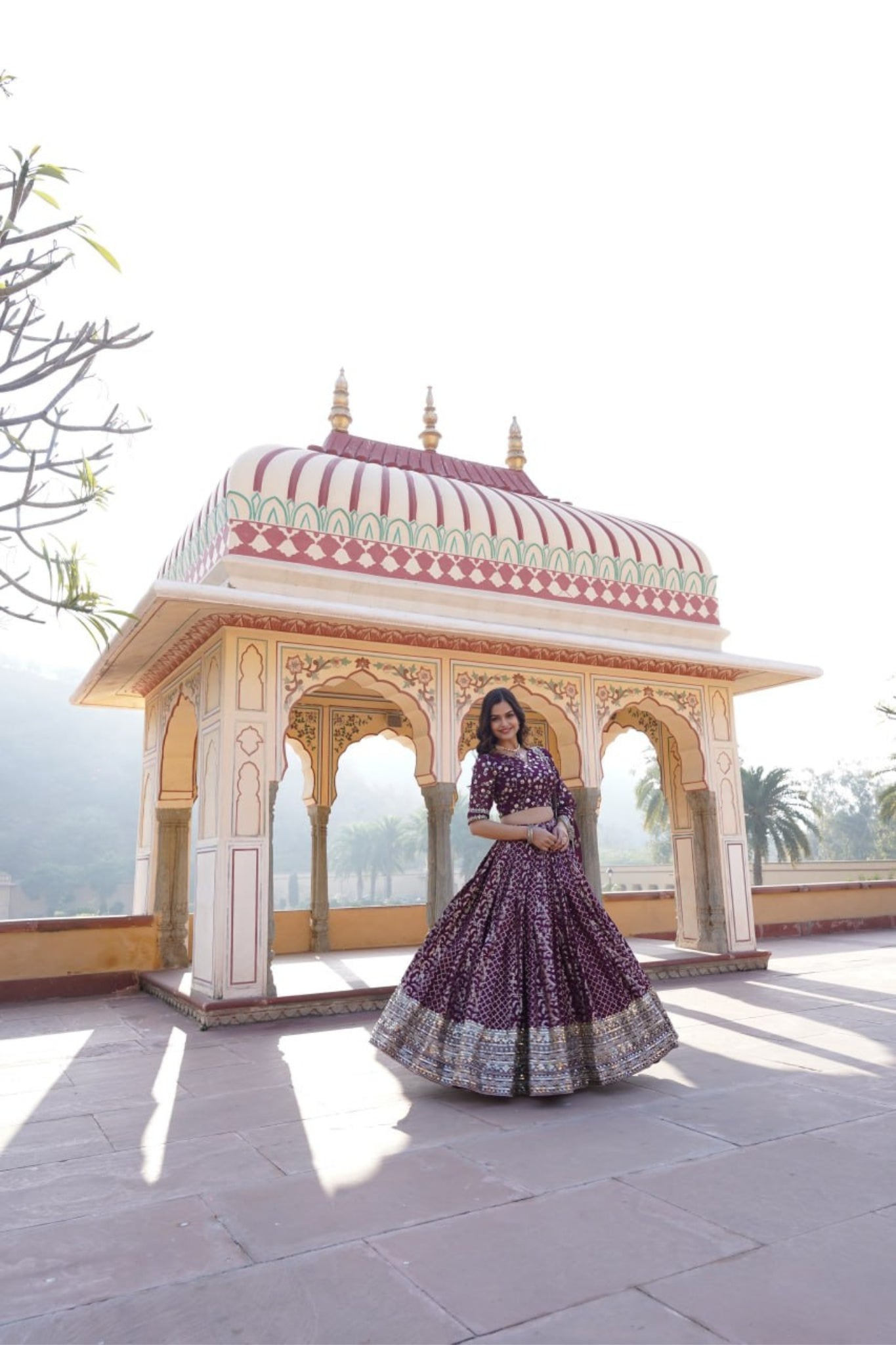 Stylish Designer Viscose Jacquard Work Lehenga Choli