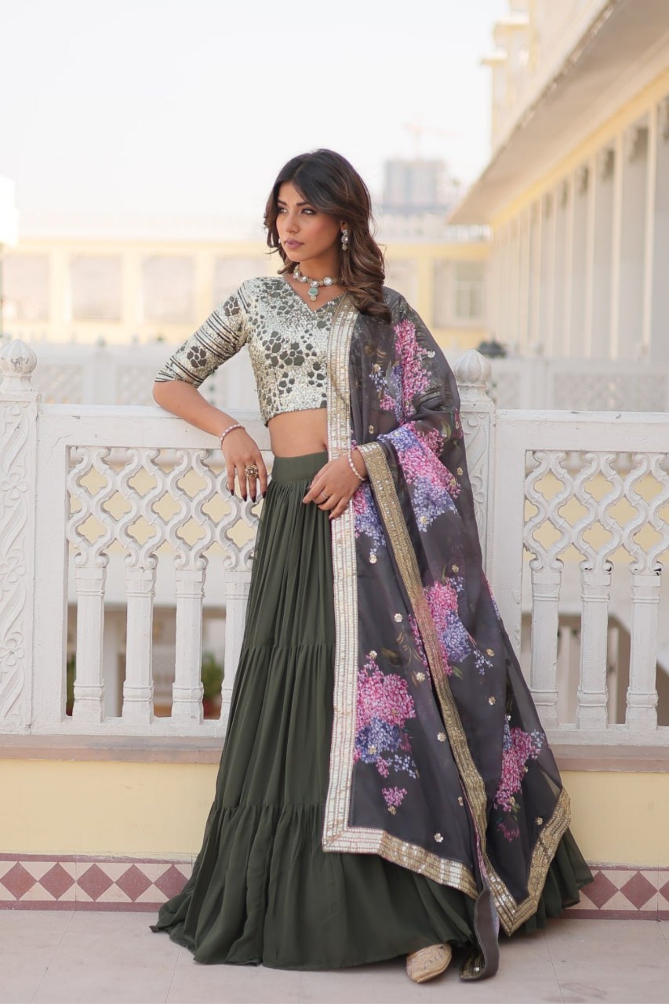 Flared Traditional Lehenga Choli For Women