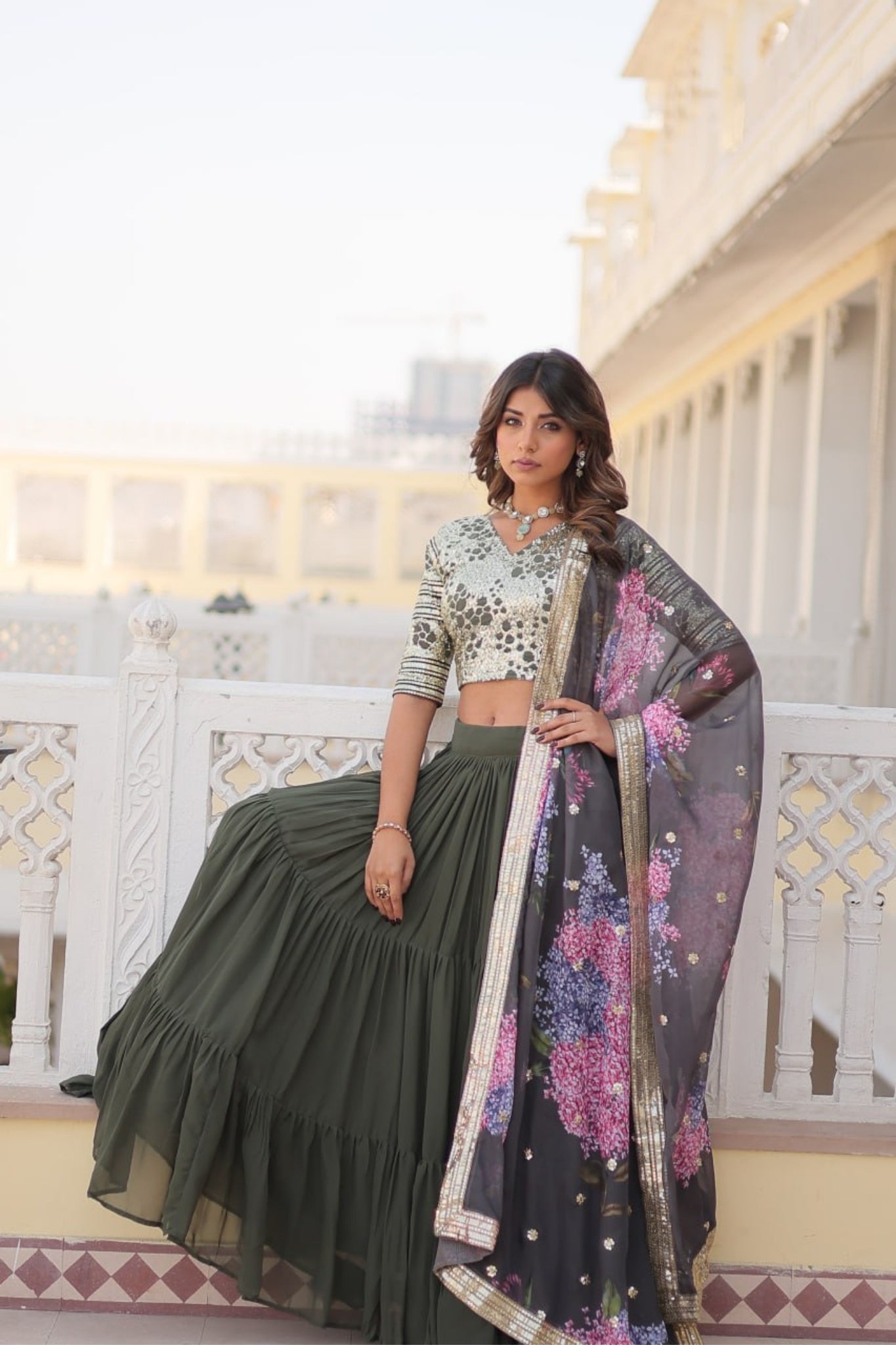 Flared Traditional Lehenga Choli For Women