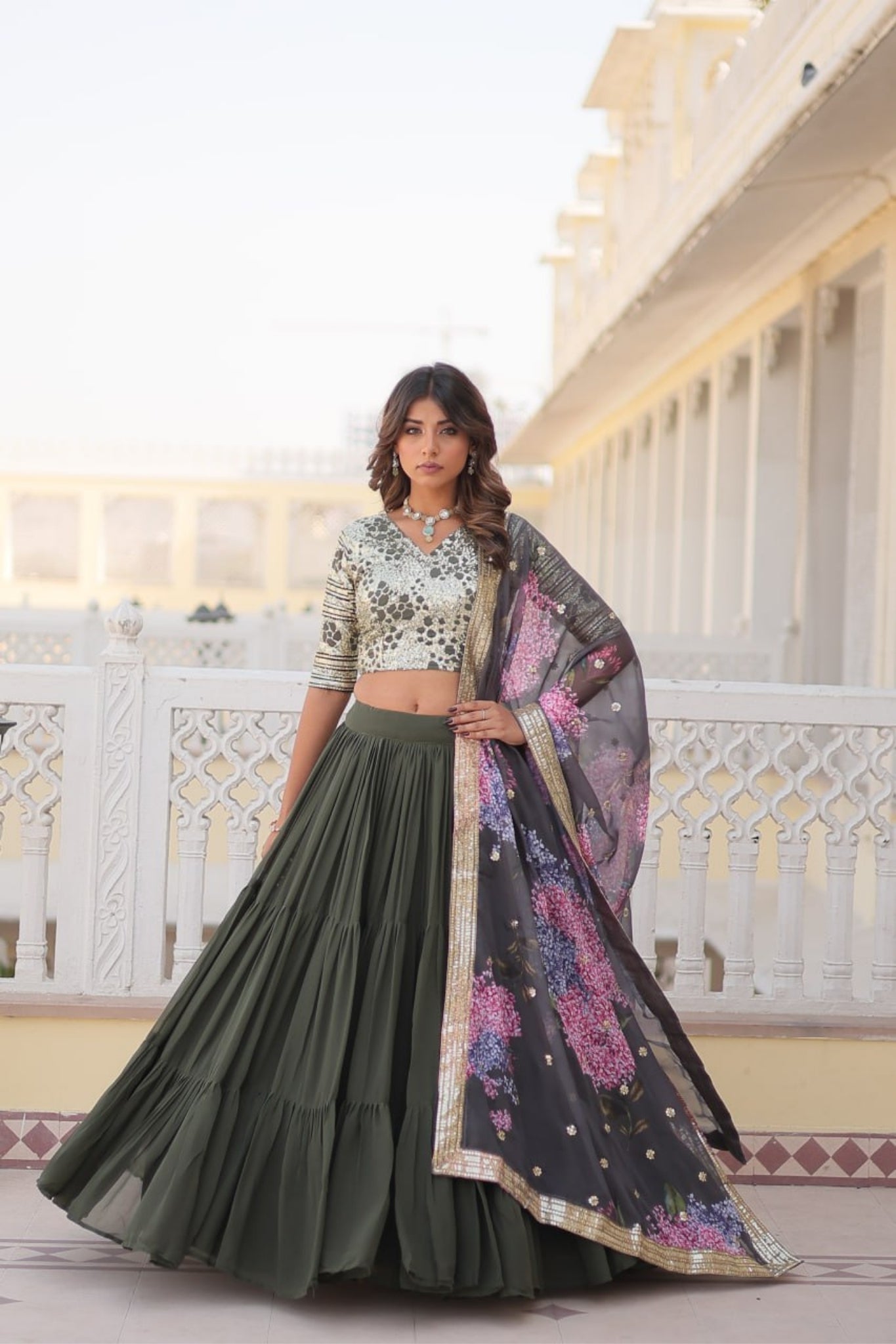 Flared Traditional Lehenga Choli For Women