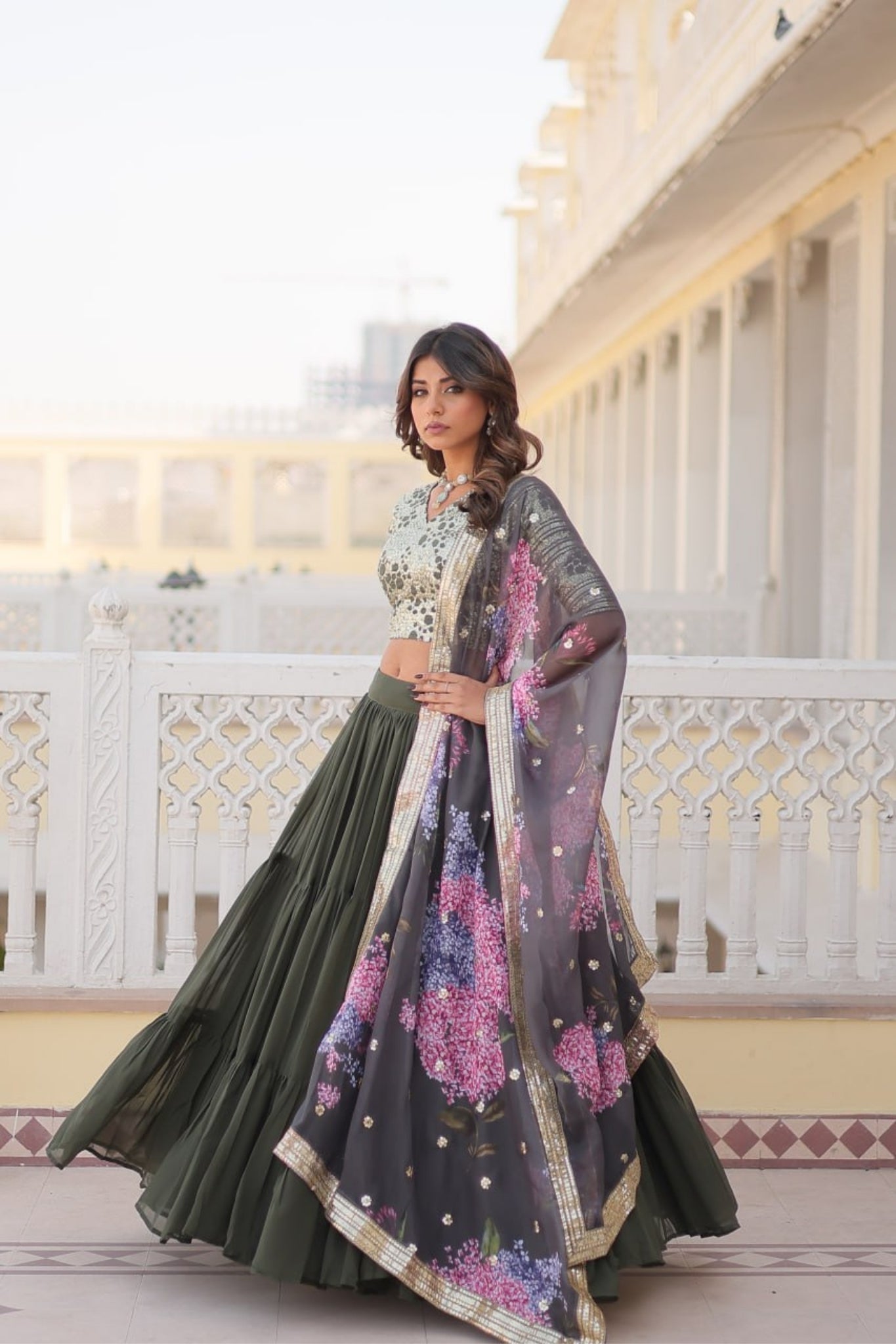 Flared Traditional Lehenga Choli For Women