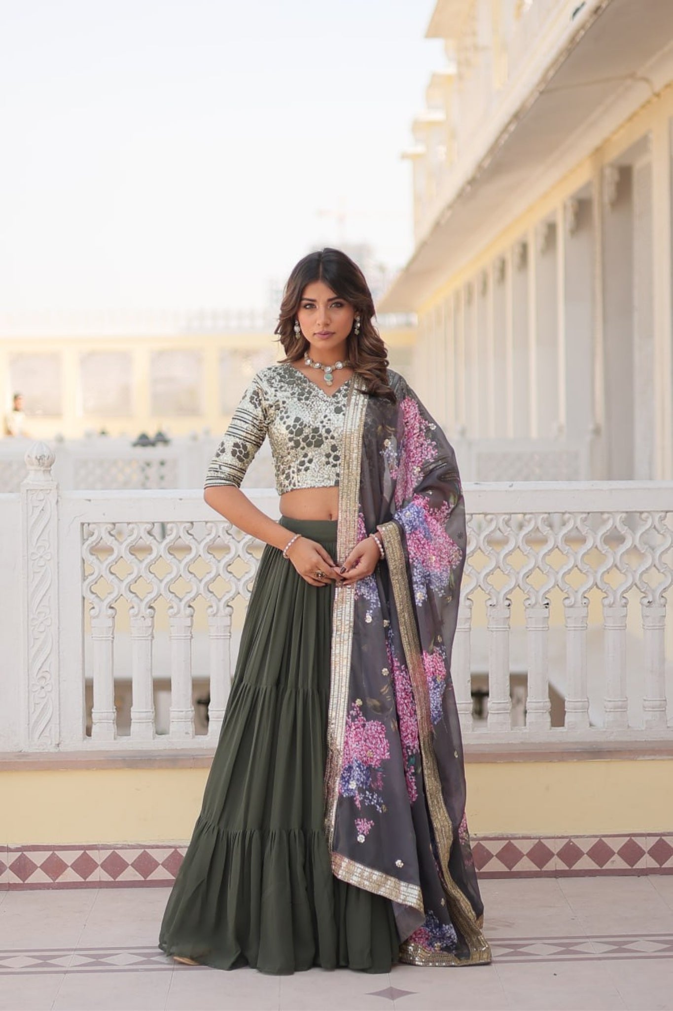 Flared Traditional Lehenga Choli For Women