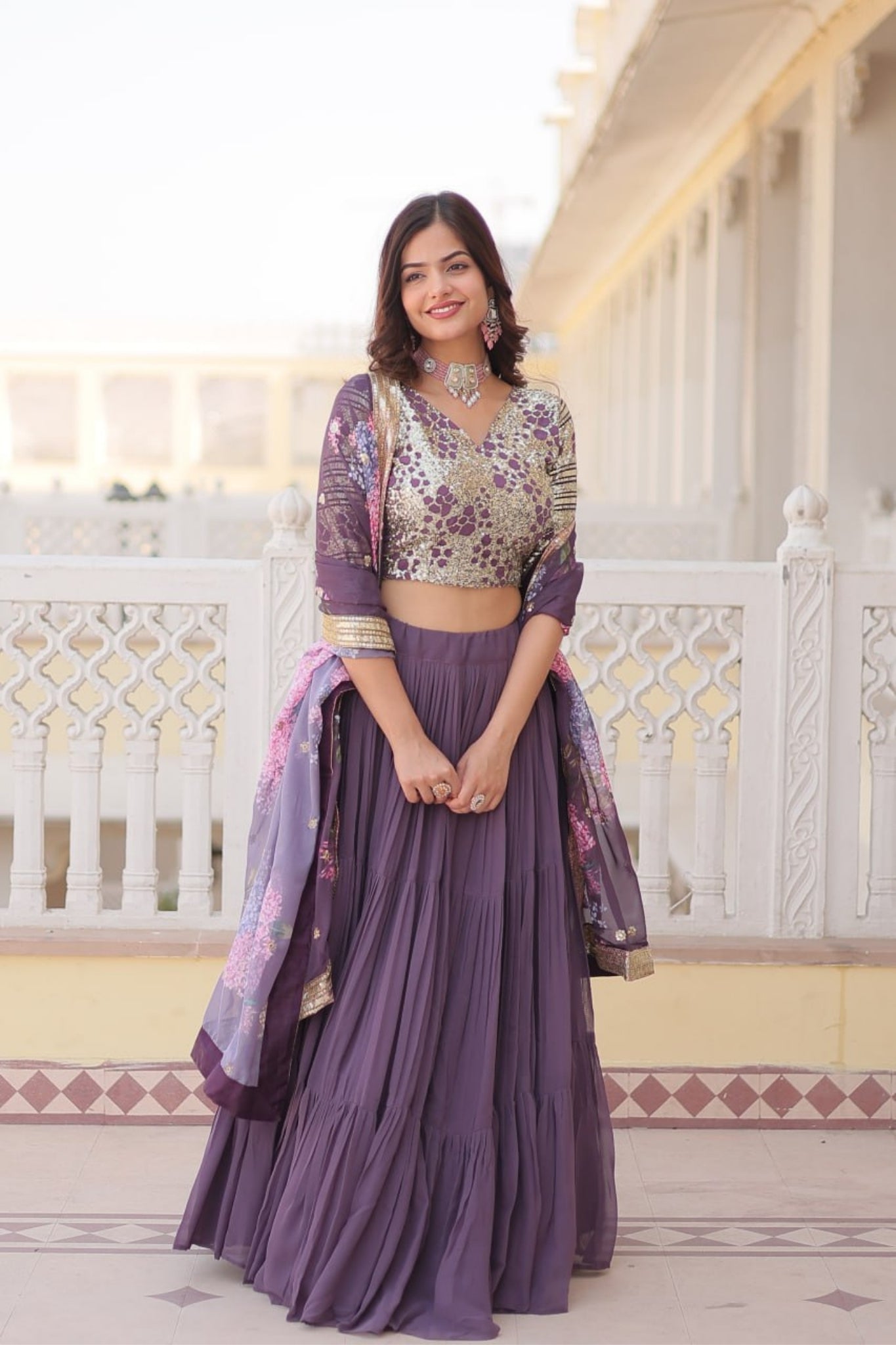 Flared Traditional Lehenga Choli For Women