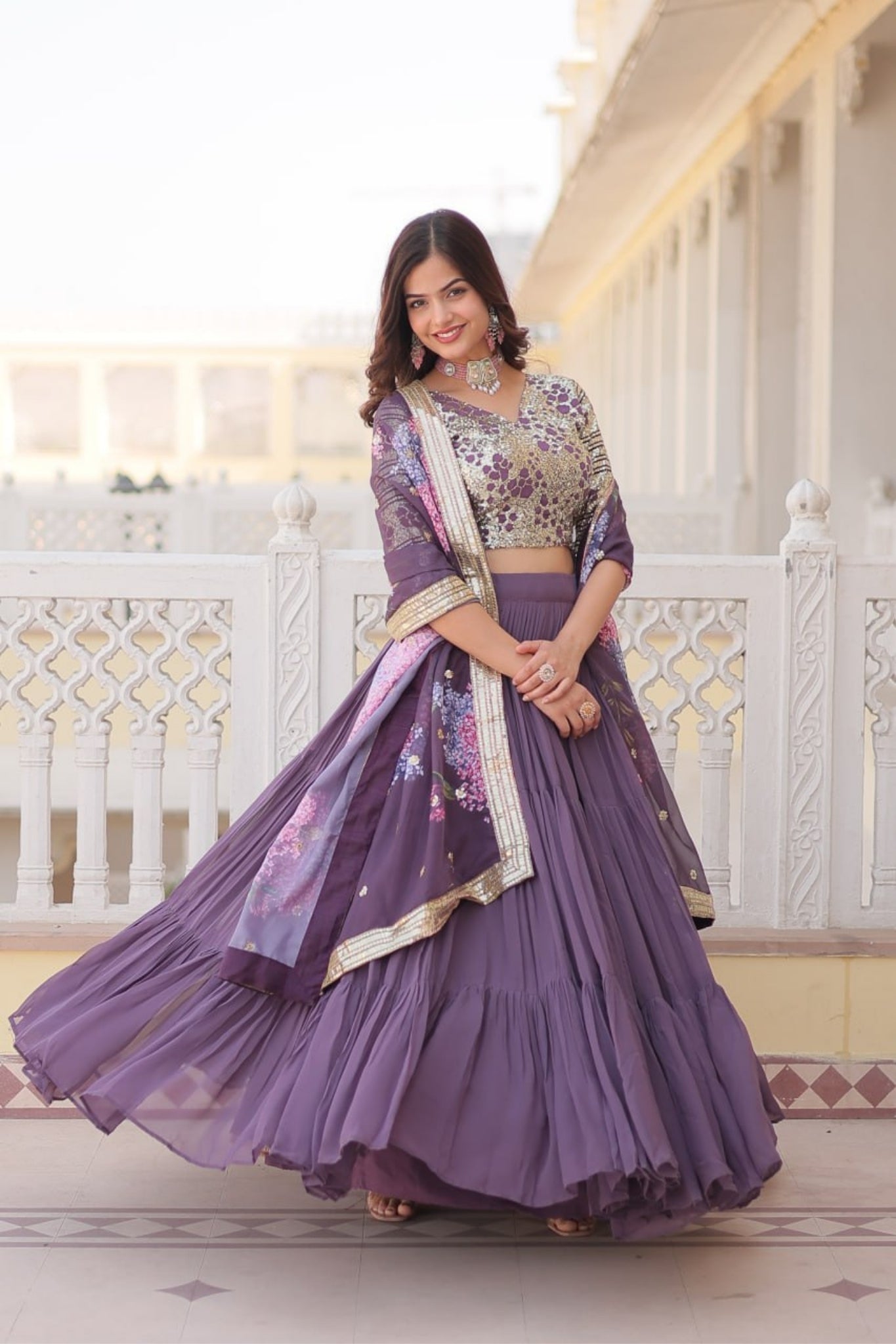 Flared Traditional Lehenga Choli For Women