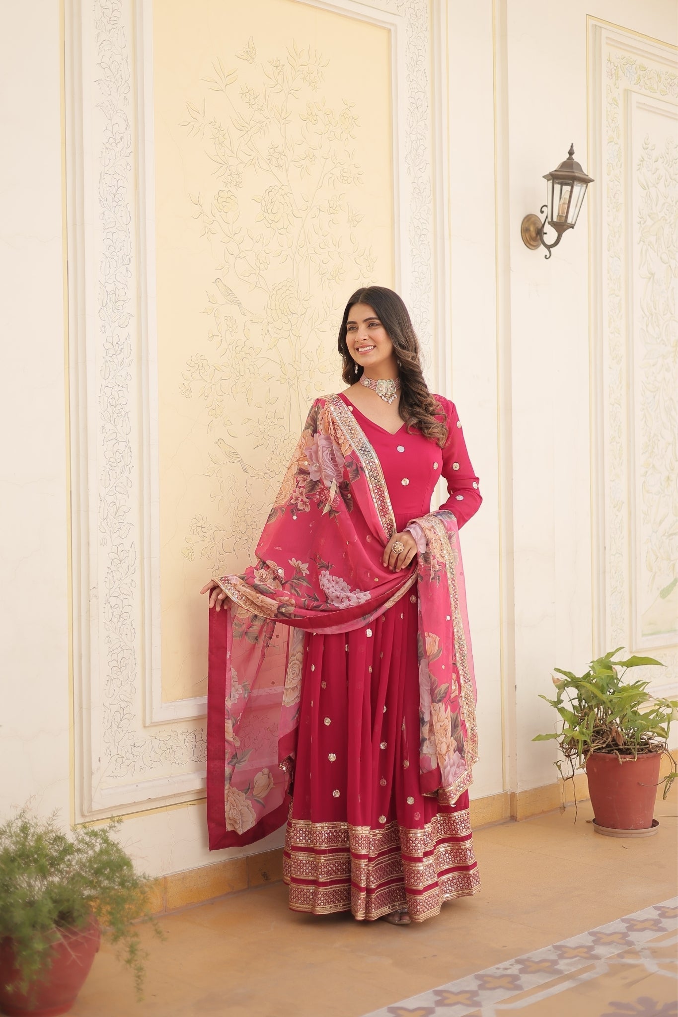 Elegance Style Readymade Anarkali Gown