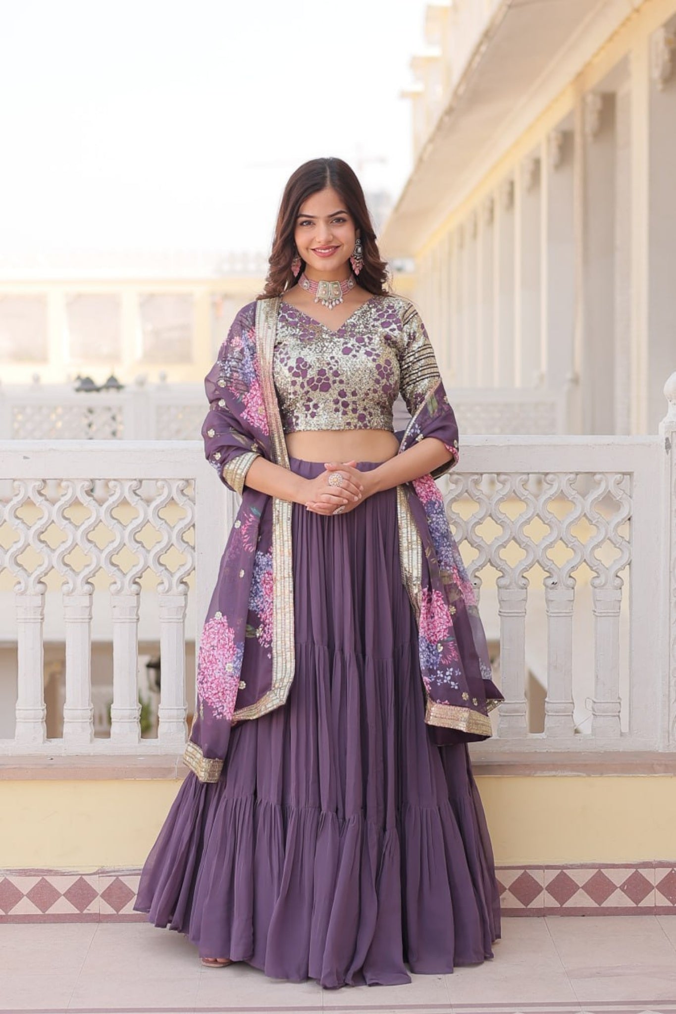 Flared Traditional Lehenga Choli For Women