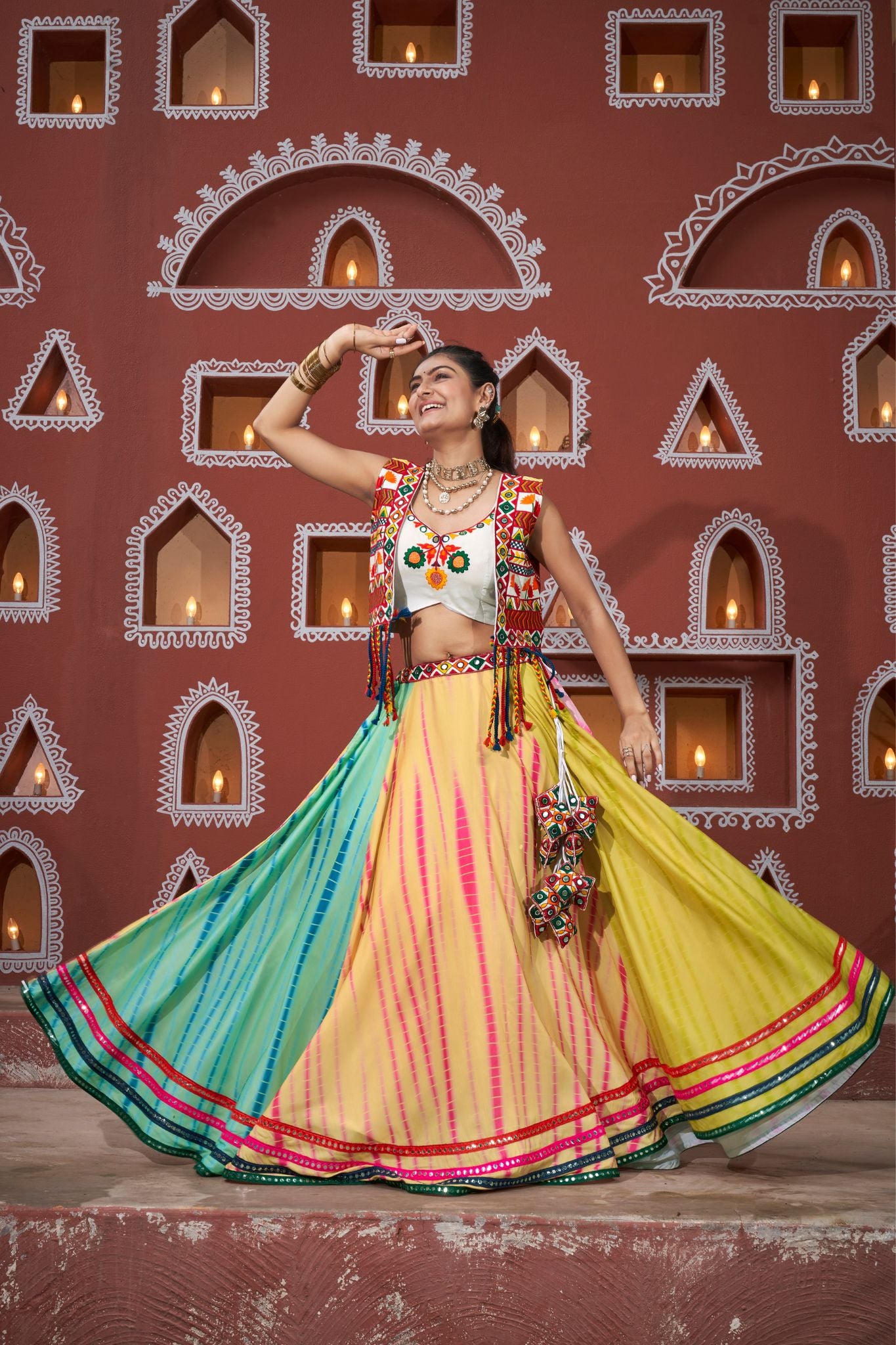 Stylish Maska Silk Navratri Lehenga Choli