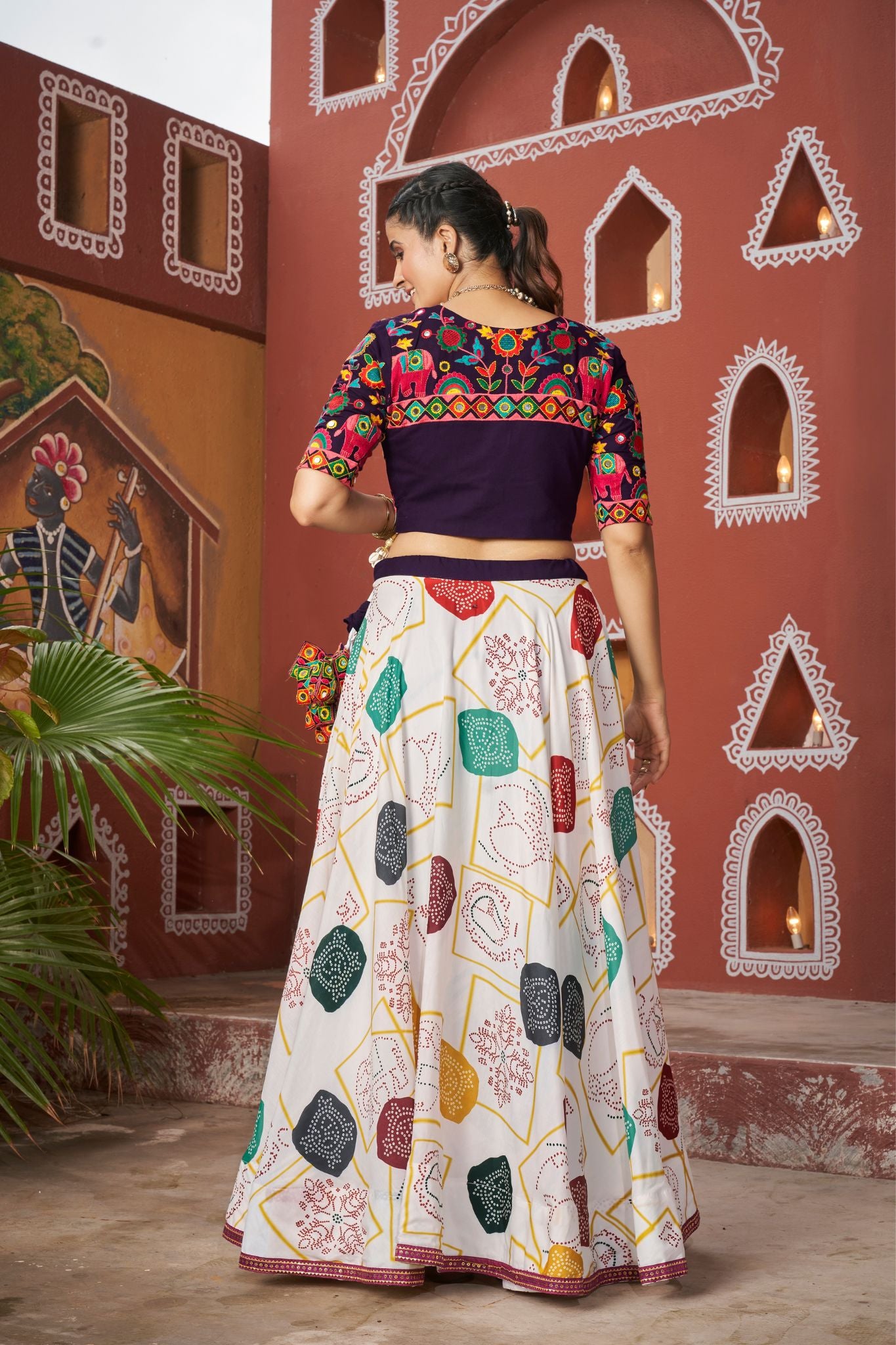 New Stylish Designer Embroidered Work Navratri Lehenga Choli