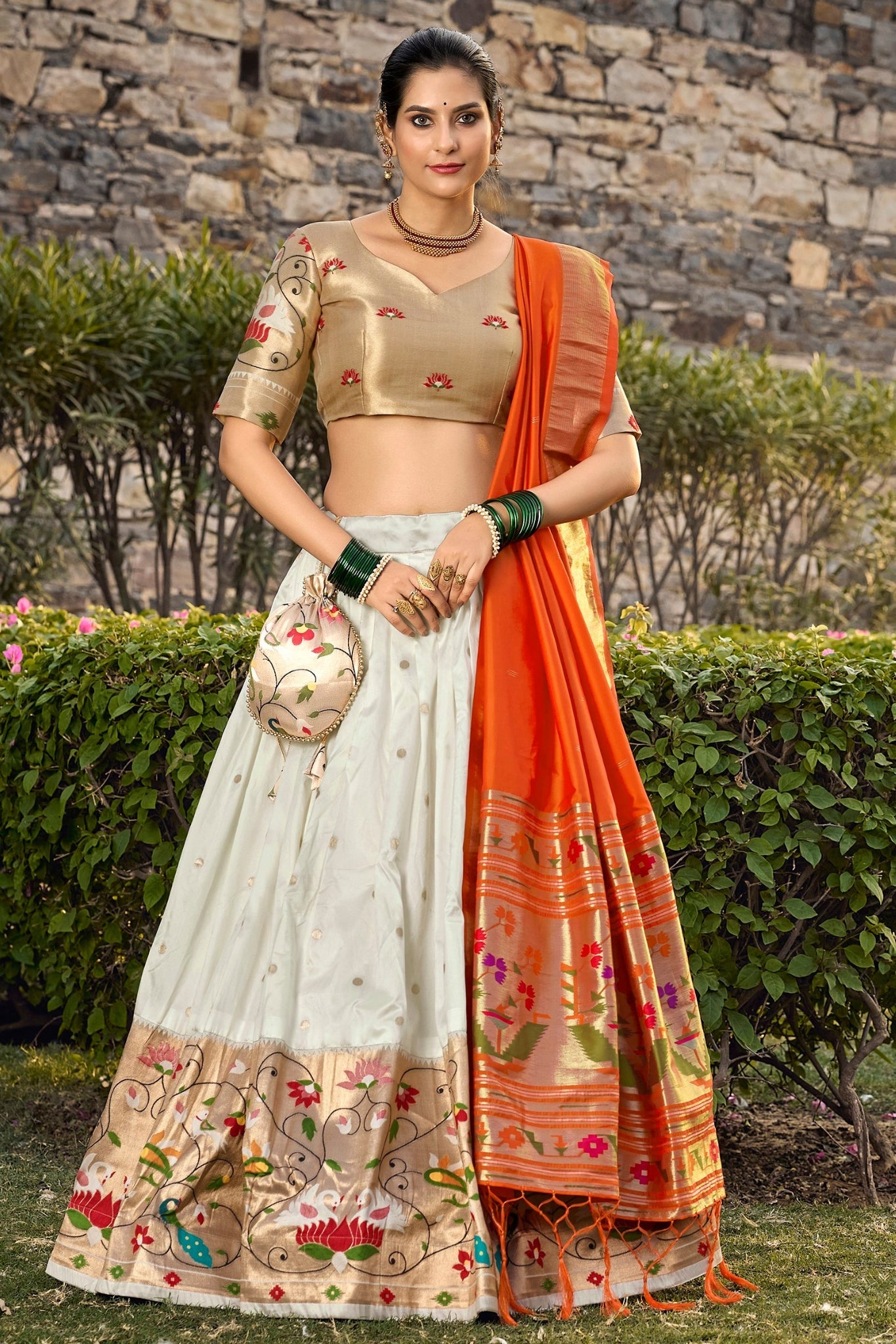 Paithani Jacquard Silk Designer Lehenga Choli