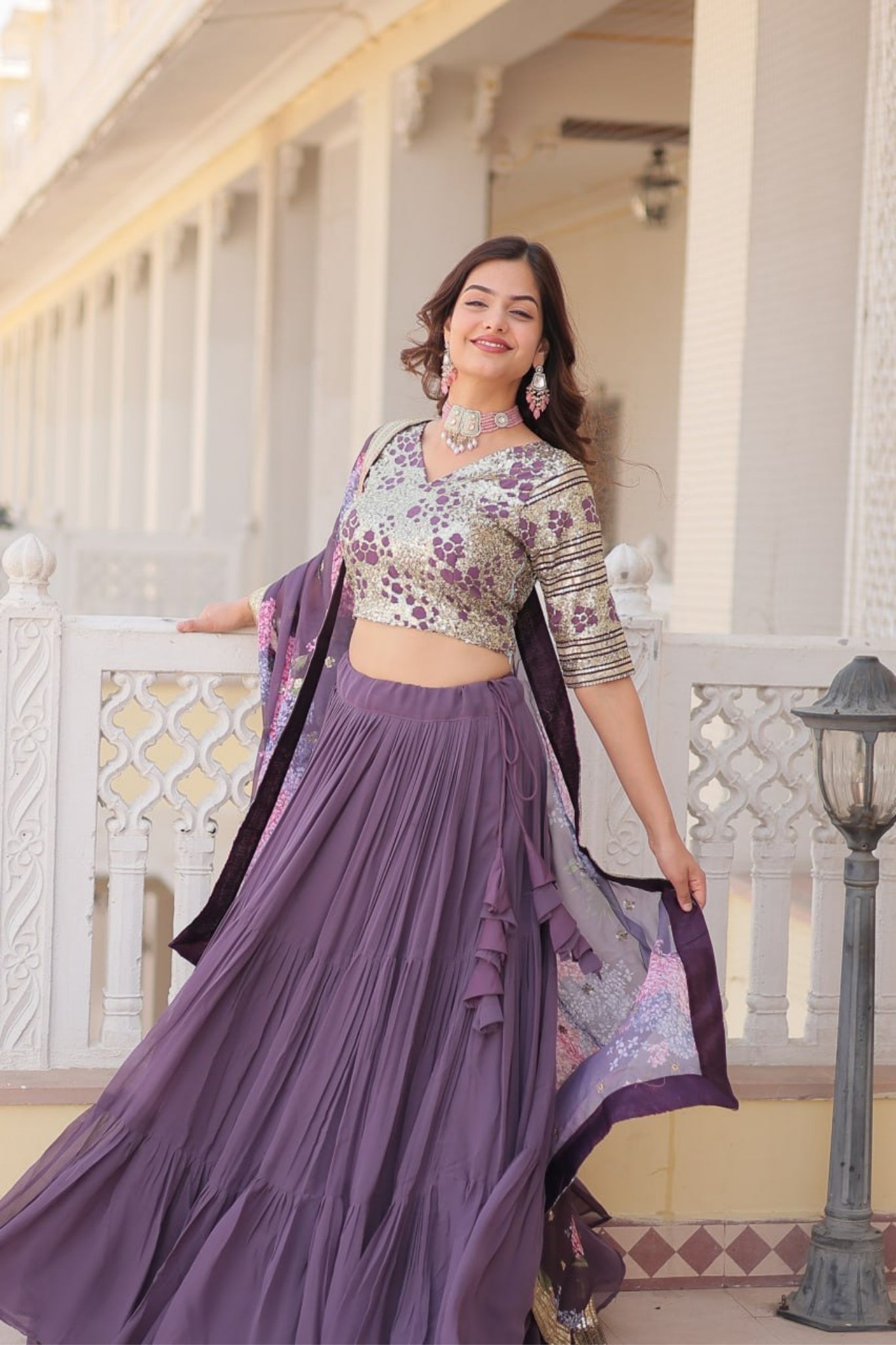 Flared Traditional Lehenga Choli For Women