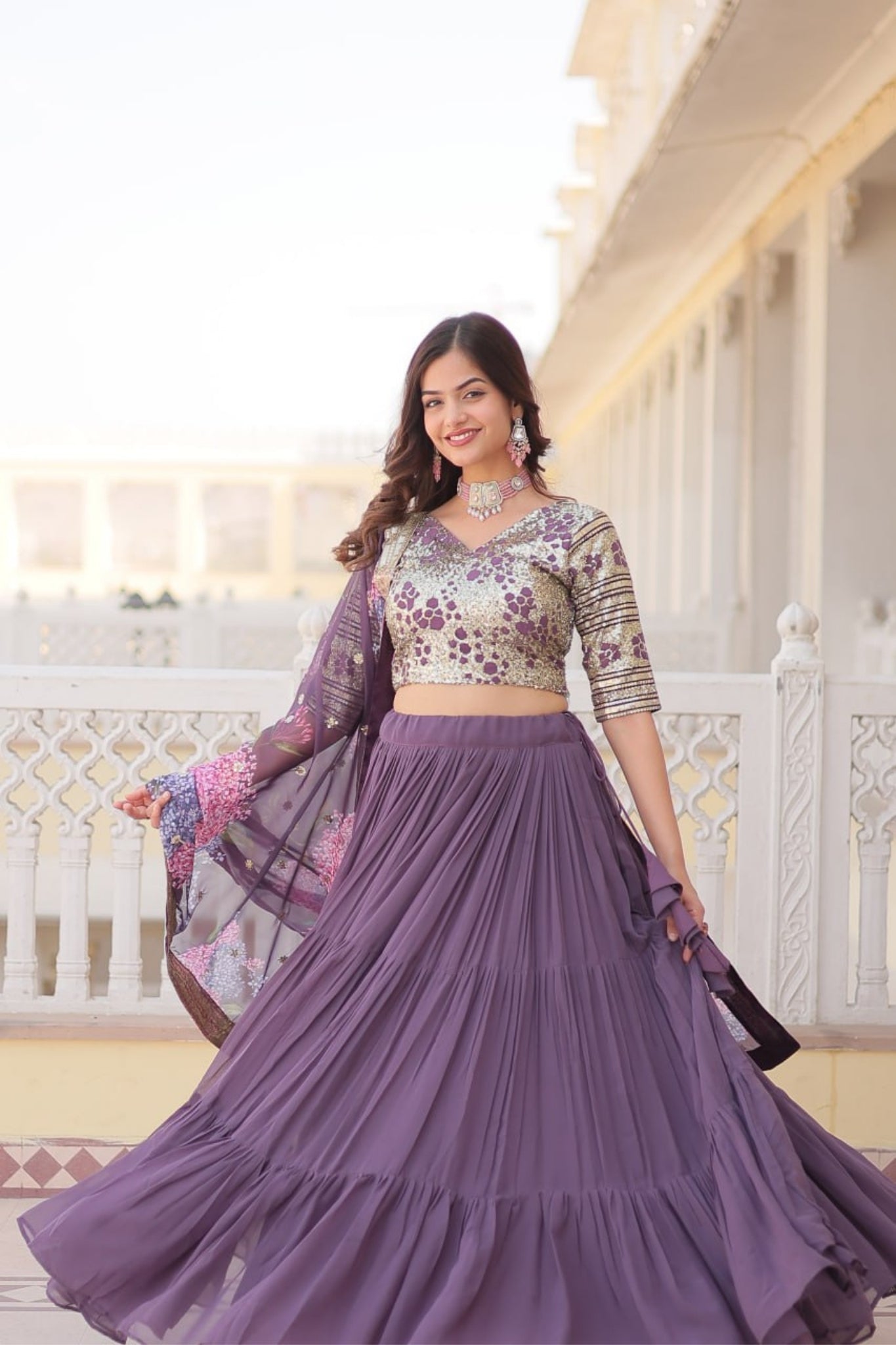 Flared Traditional Lehenga Choli For Women