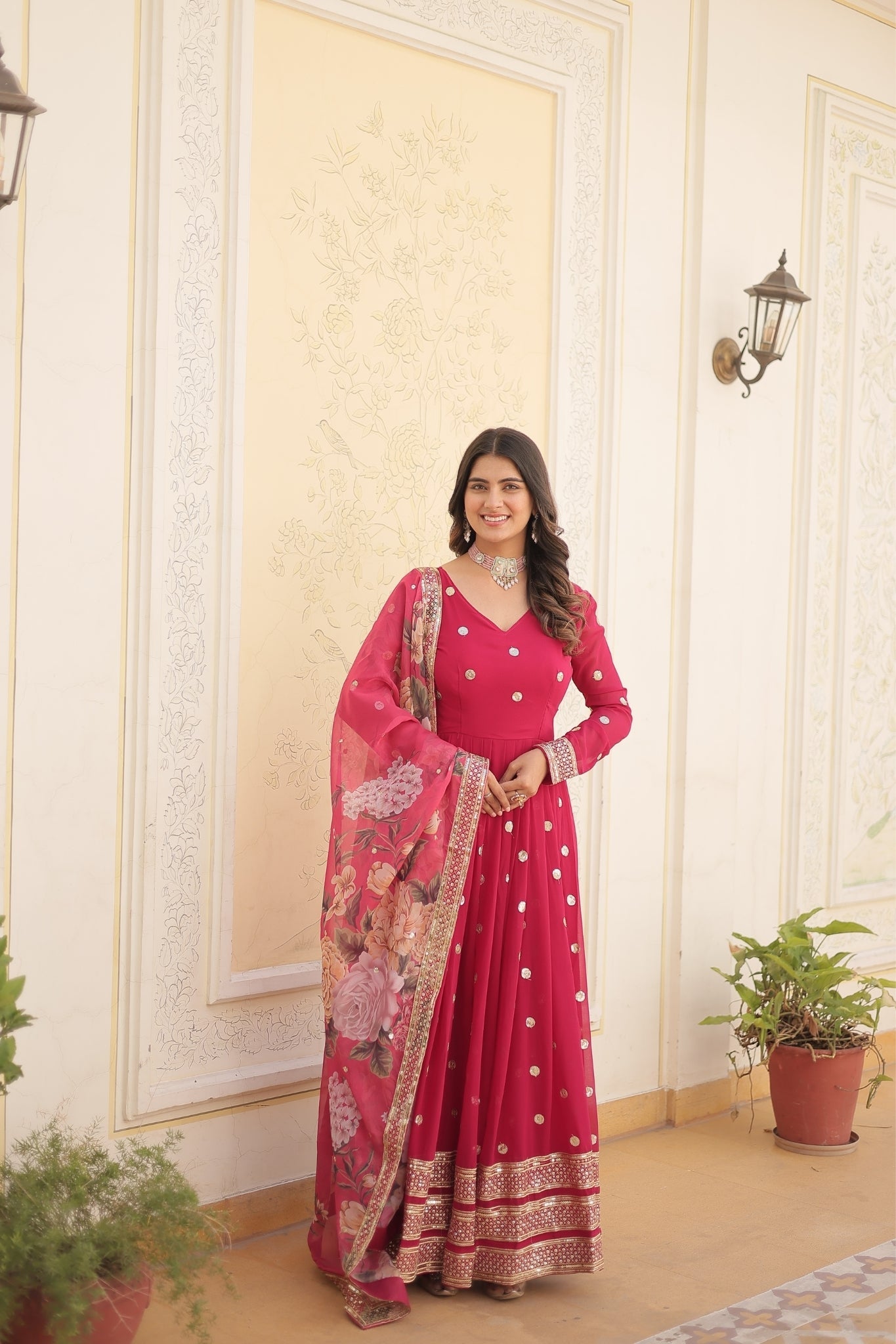 Elegance Style Readymade Anarkali Gown