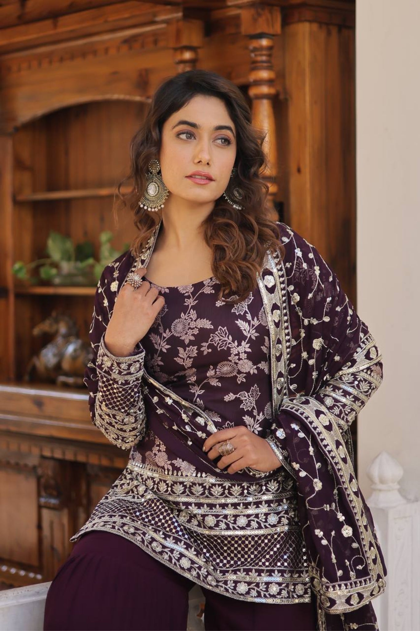 The Perfect Readymade Designer Gharara Suit Set