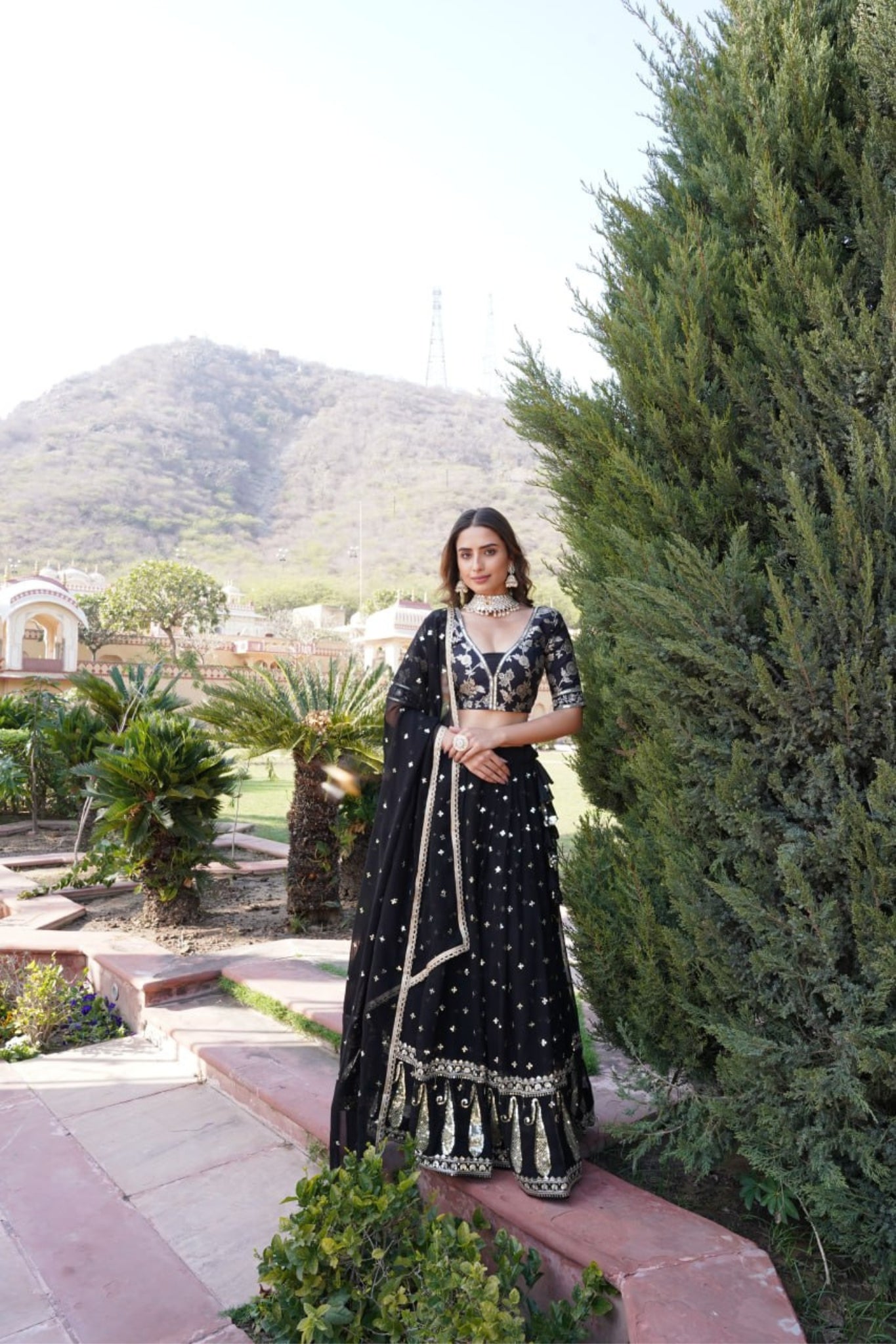 Embroidered Georgette  Sequins Work Traditional Lehenga Choli