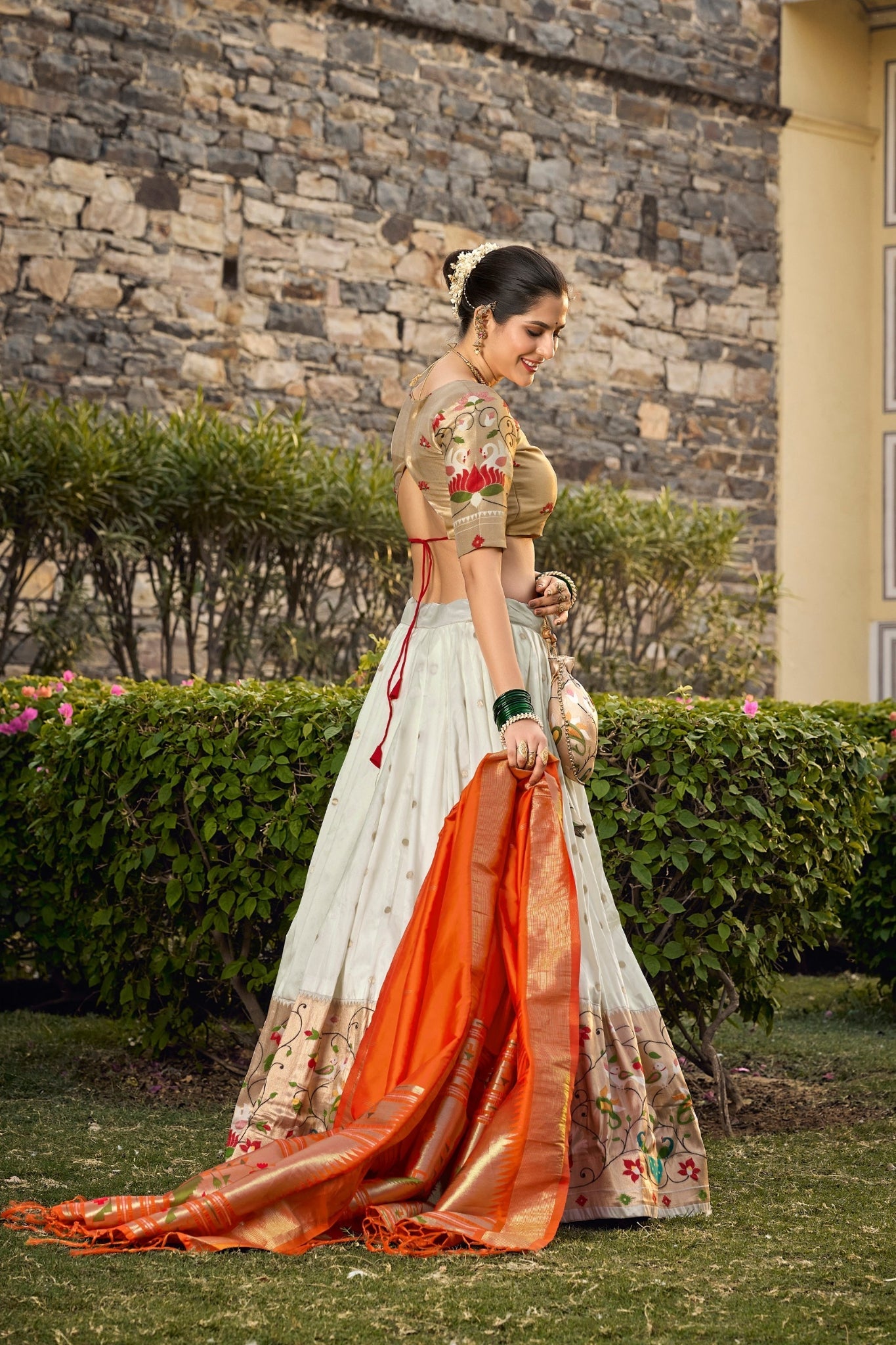 Paithani Jacquard Silk Designer Lehenga Choli