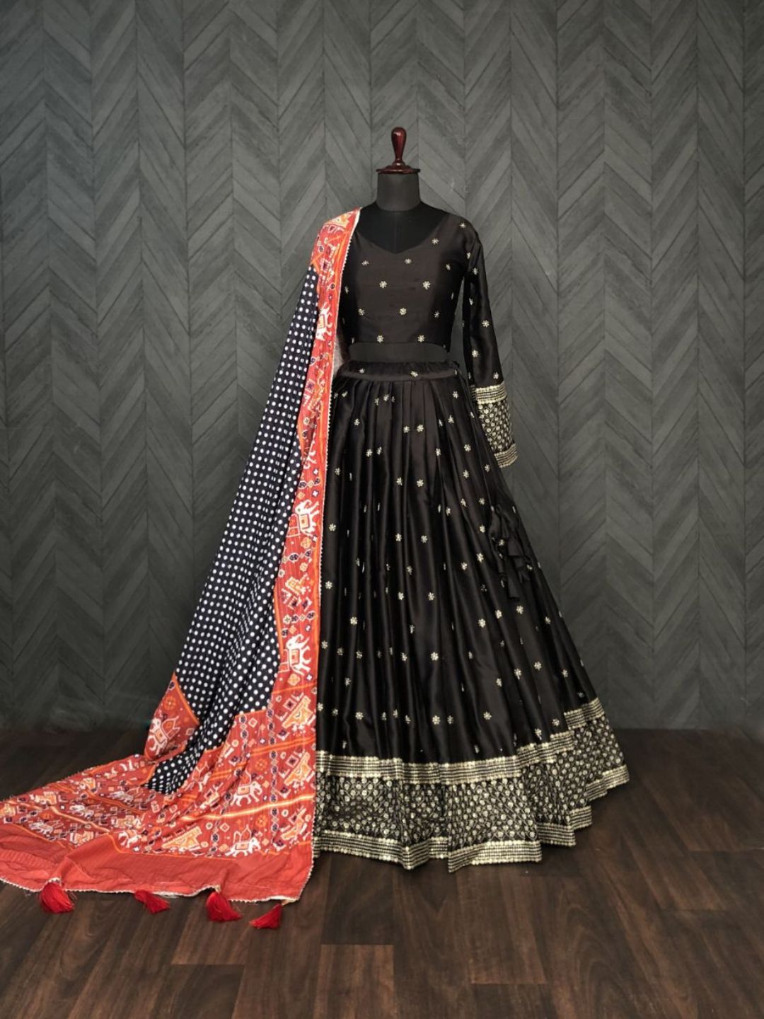 Attractive multiple fabric combination Lehenga & Choli at Rs 2200 | Salwar  Kameez in Surat | ID: 2852417101155